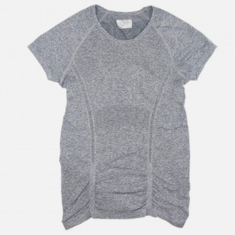 Athleta ruched short sleeve top medium